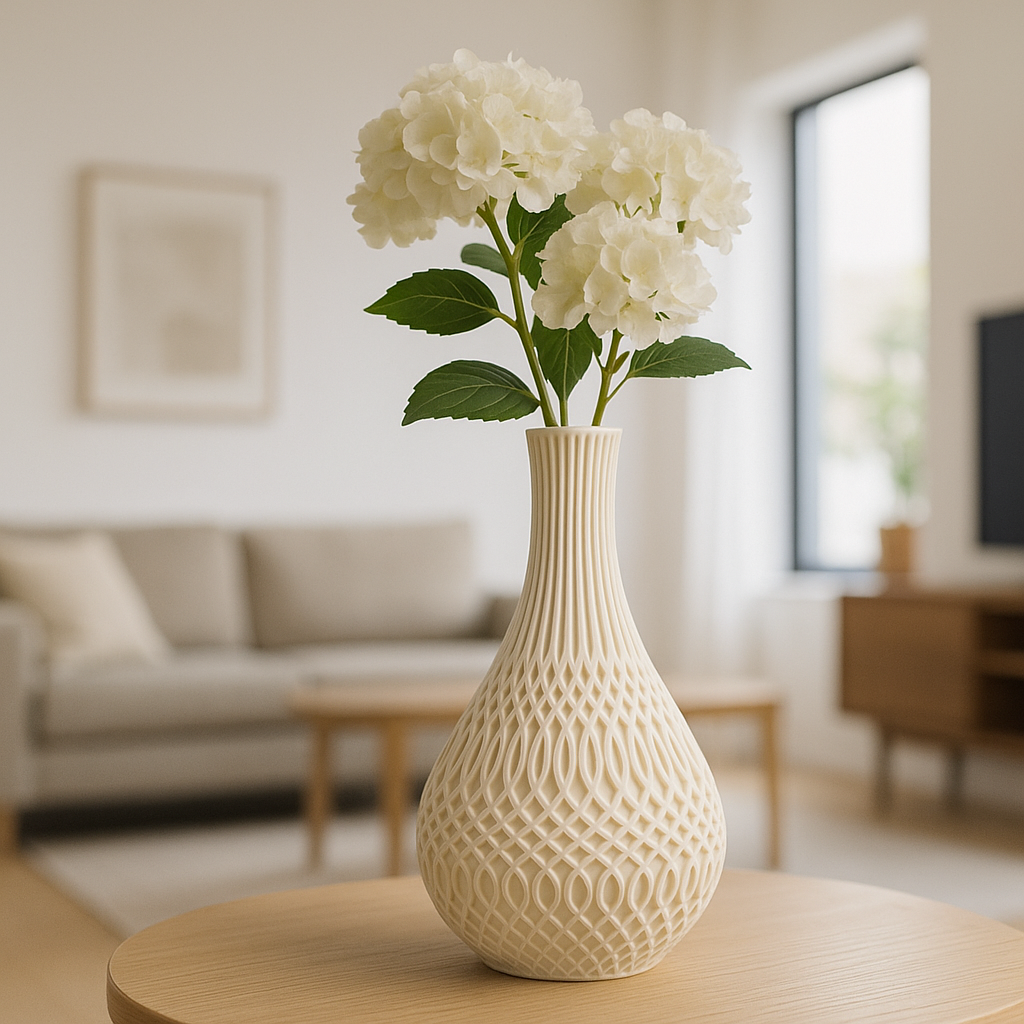 Inflect Vase – 3D Printed Modern Geometric Art Piece
