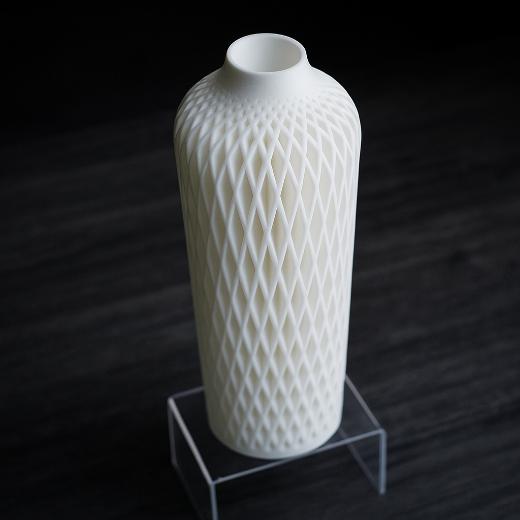Premium Design Aero Lattice Vase – 3D Printed Contemporary Geometric Art Piece