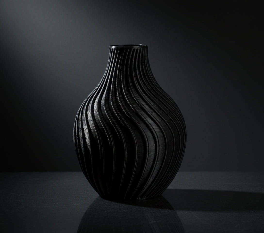 Eclipse Flow Vase – Modern 3D Printed Decor