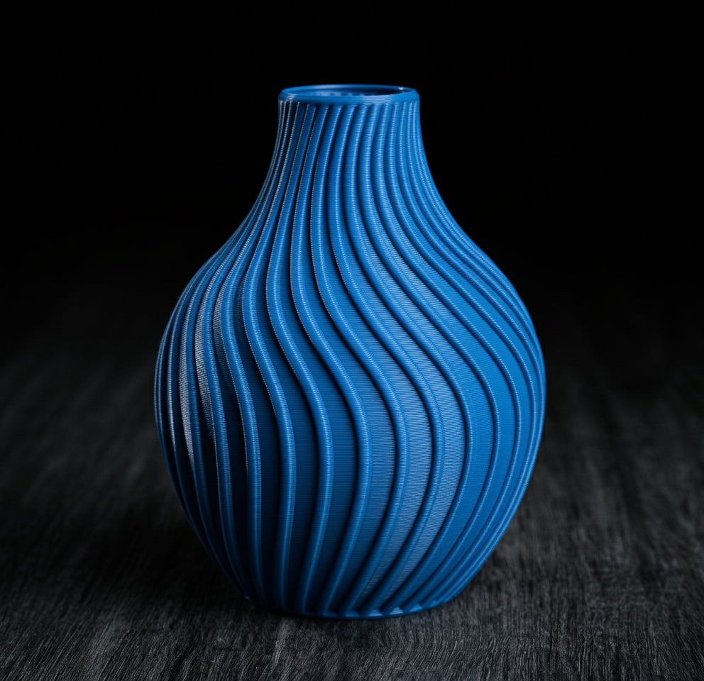 Eclipse Flow Vase – Modern 3D Printed Decor