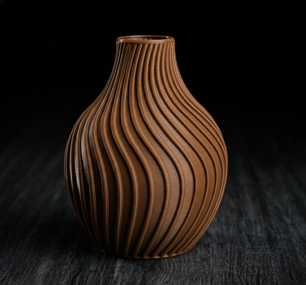 Eclipse Flow Vase – Modern 3D Printed Decor
