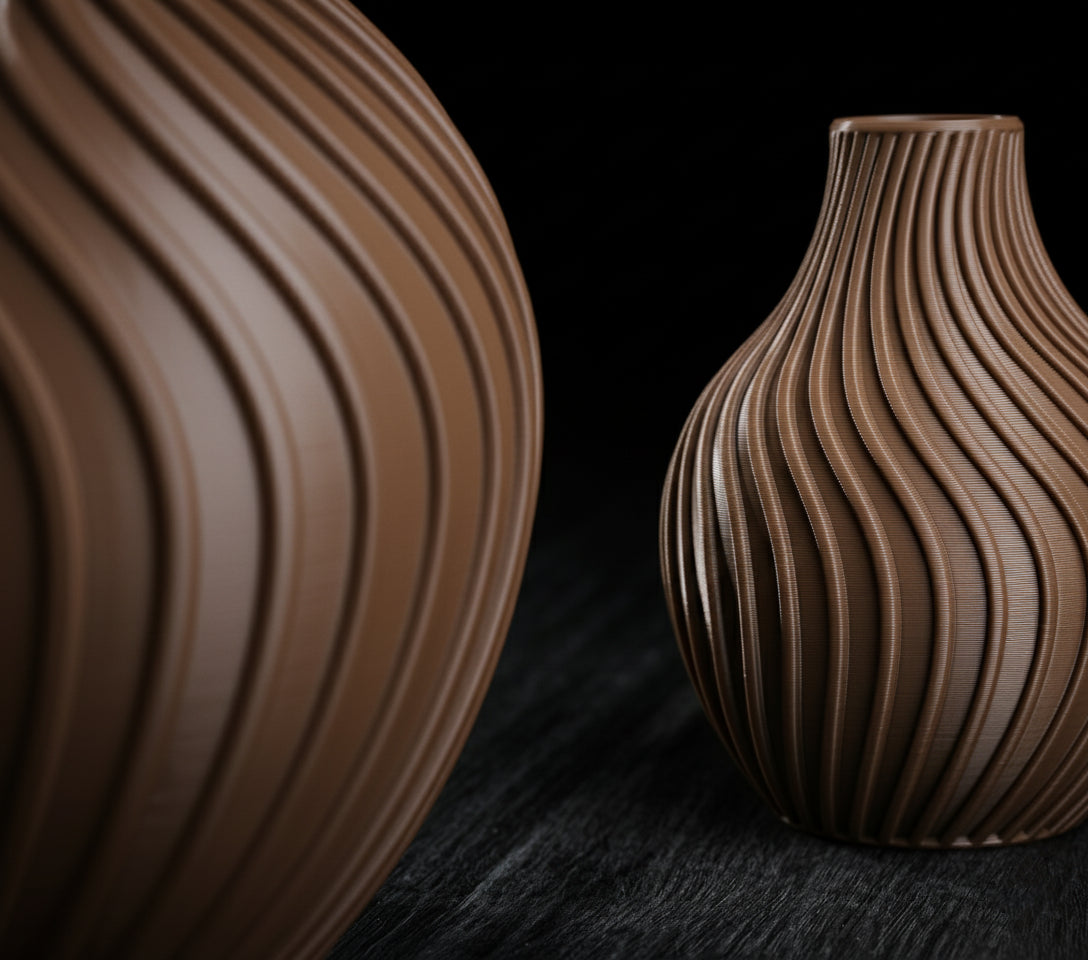 Eclipse Flow Vase – Modern 3D Printed Decor