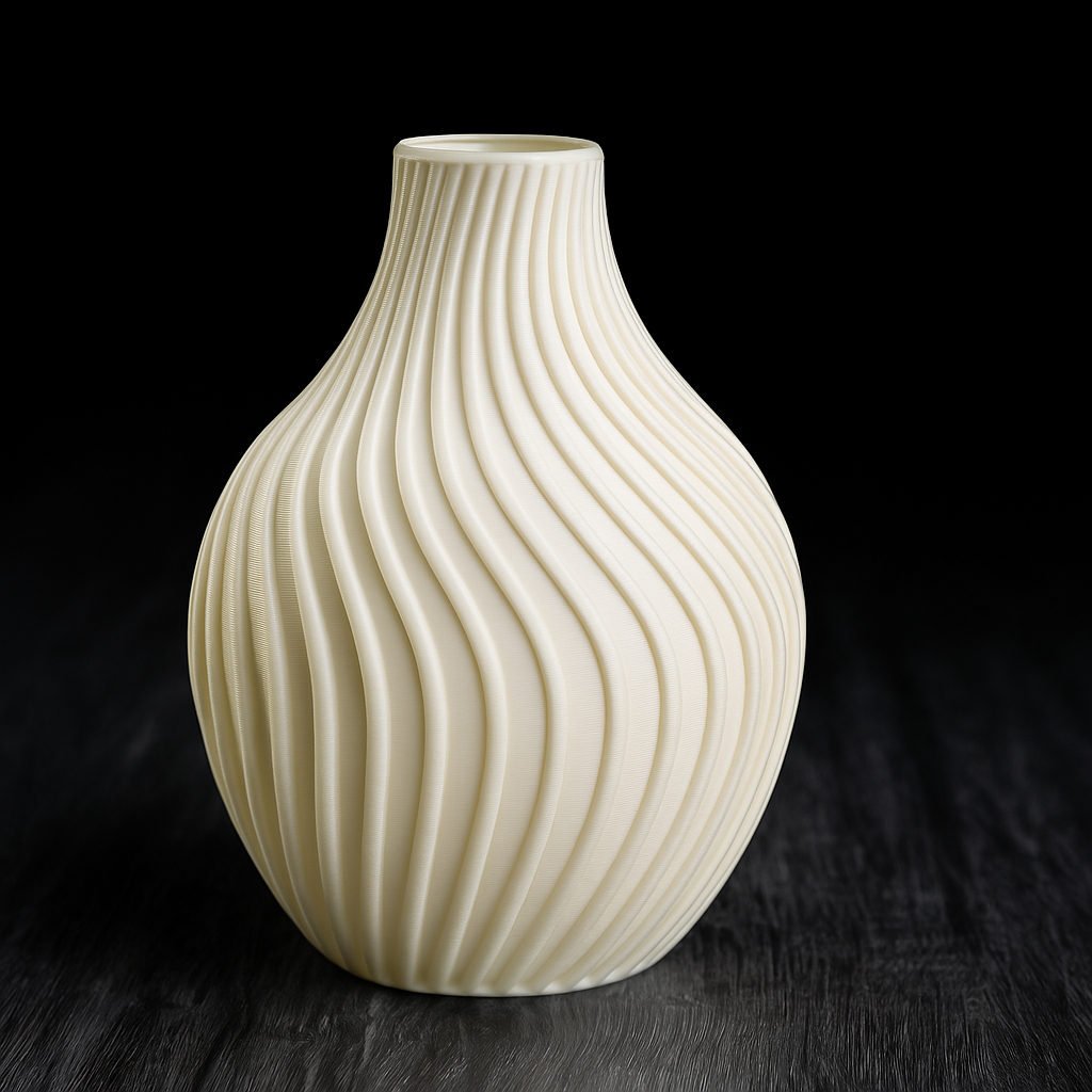 Eclipse Flow Vase – Modern 3D Printed Decor