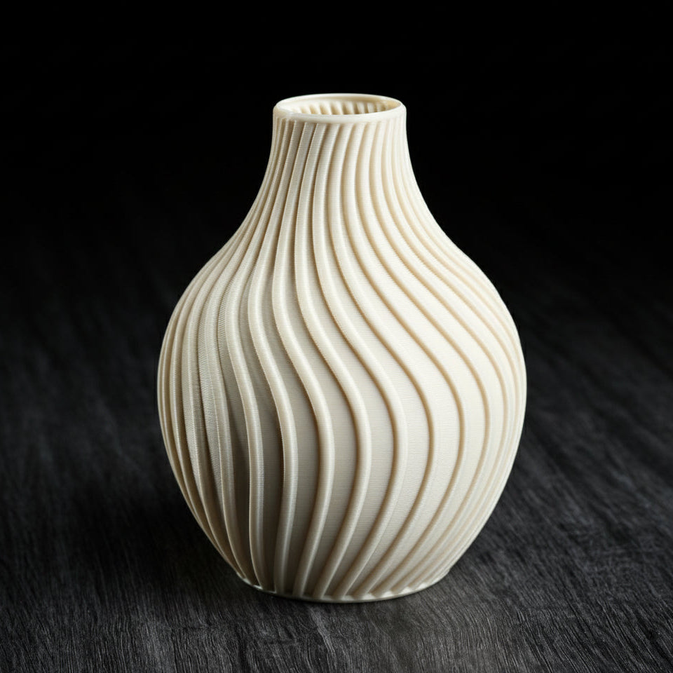 Eclipse Flow Vase – Modern 3D Printed Decor