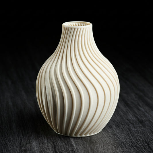 Eclipse Flow Vase – Modern 3D Printed Decor