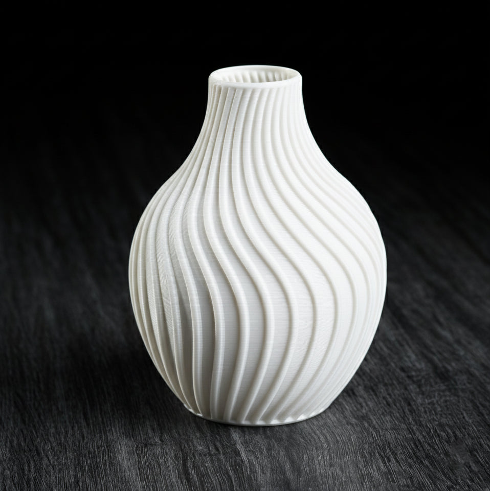 Eclipse Flow Vase – Modern 3D Printed Decor
