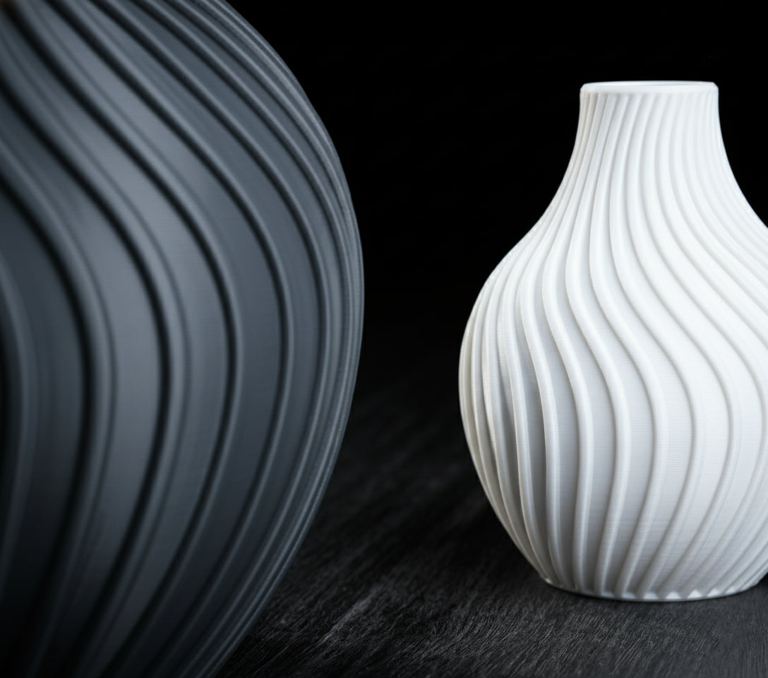 Eclipse Flow Vase – Modern 3D Printed Decor