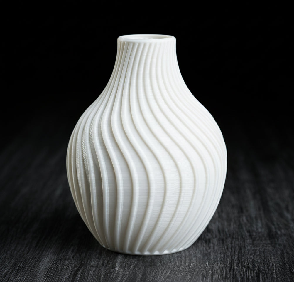Eclipse Flow Vase – Modern 3D Printed Decor