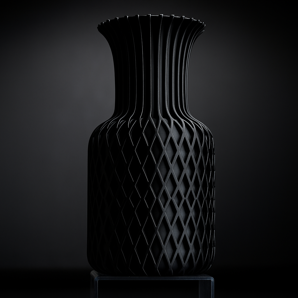 Lattice Flare Vase – Modern 3D Printed Geometric Decor