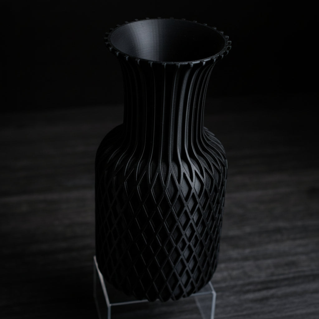 Lattice Flare Vase – Modern 3D Printed Geometric Decor