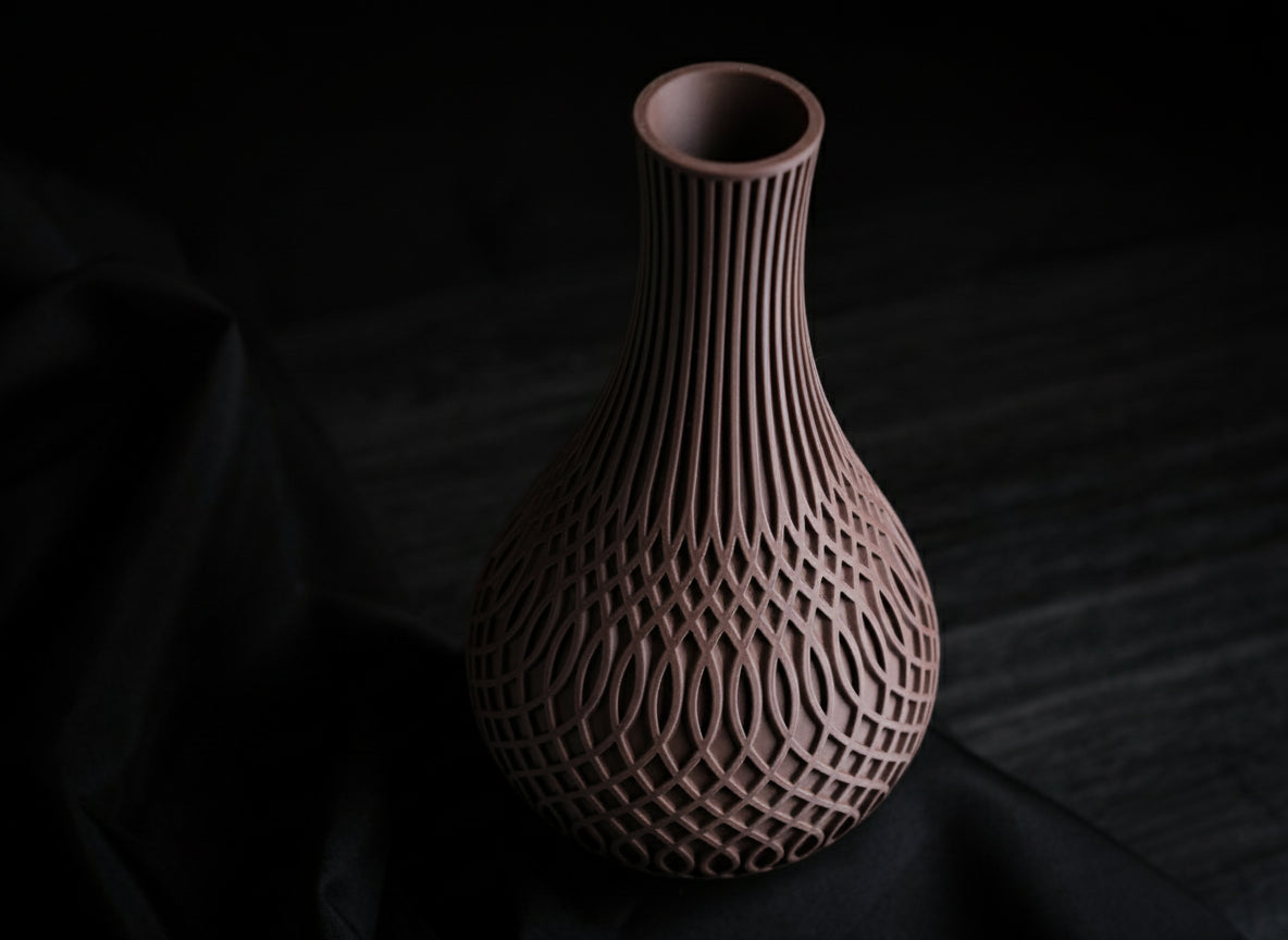Inflect Vase – 3D Printed Modern Geometric Art Piece