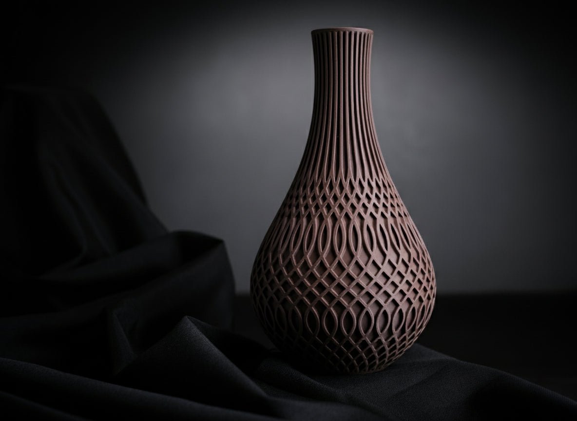 Inflect Vase – 3D Printed Modern Geometric Art Piece