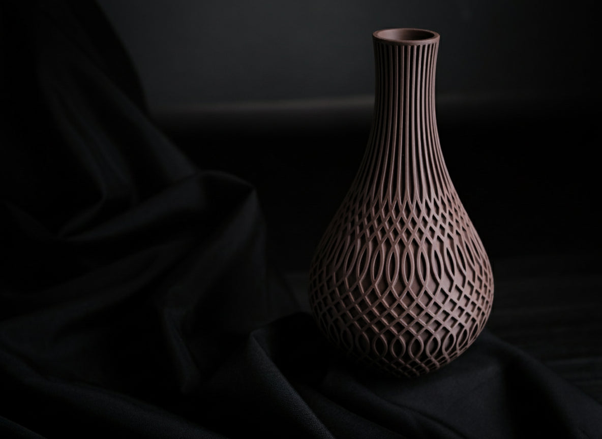 Inflect Vase – 3D Printed Modern Geometric Art Piece