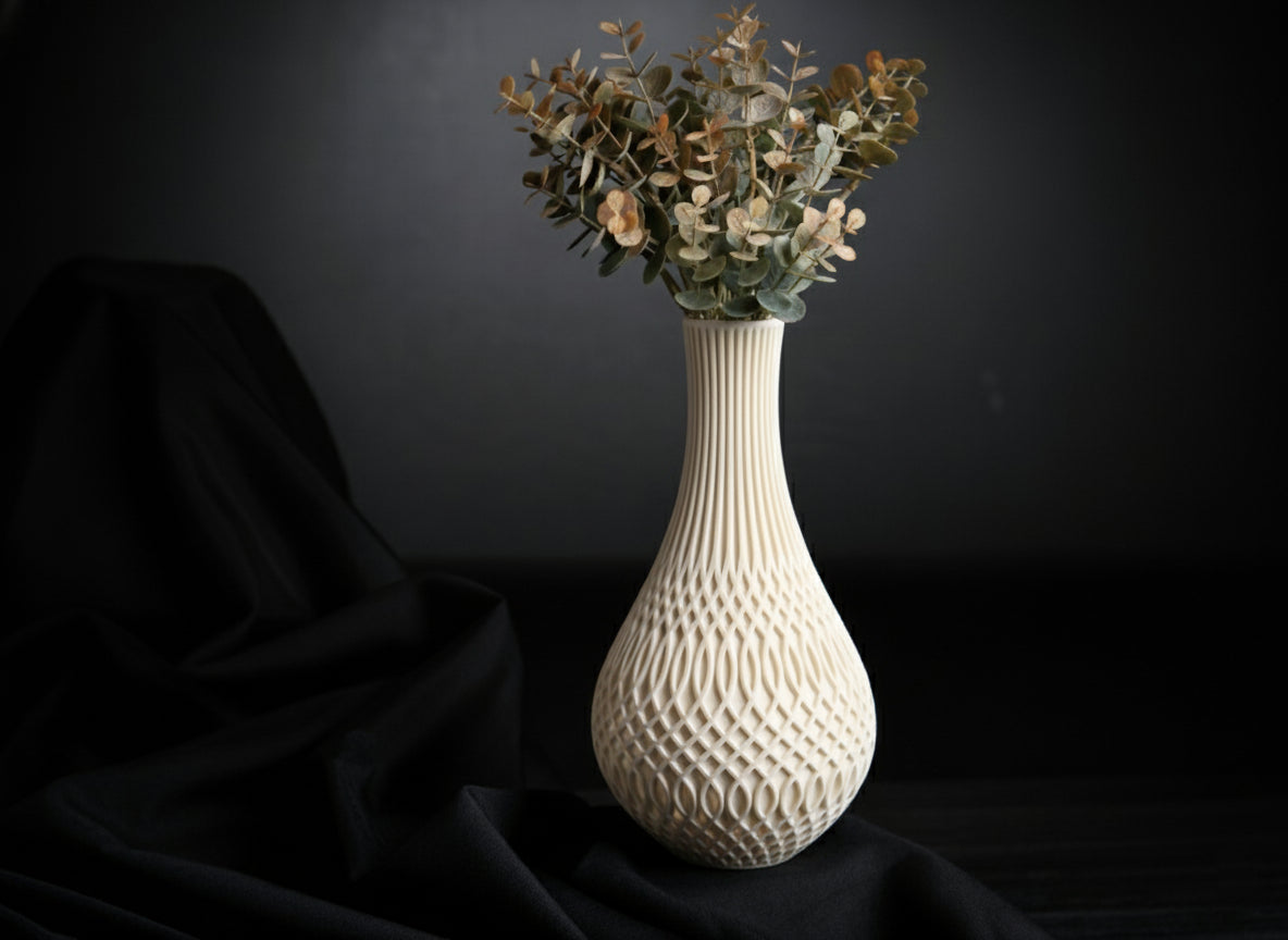 Inflect Vase – 3D Printed Modern Geometric Art Piece