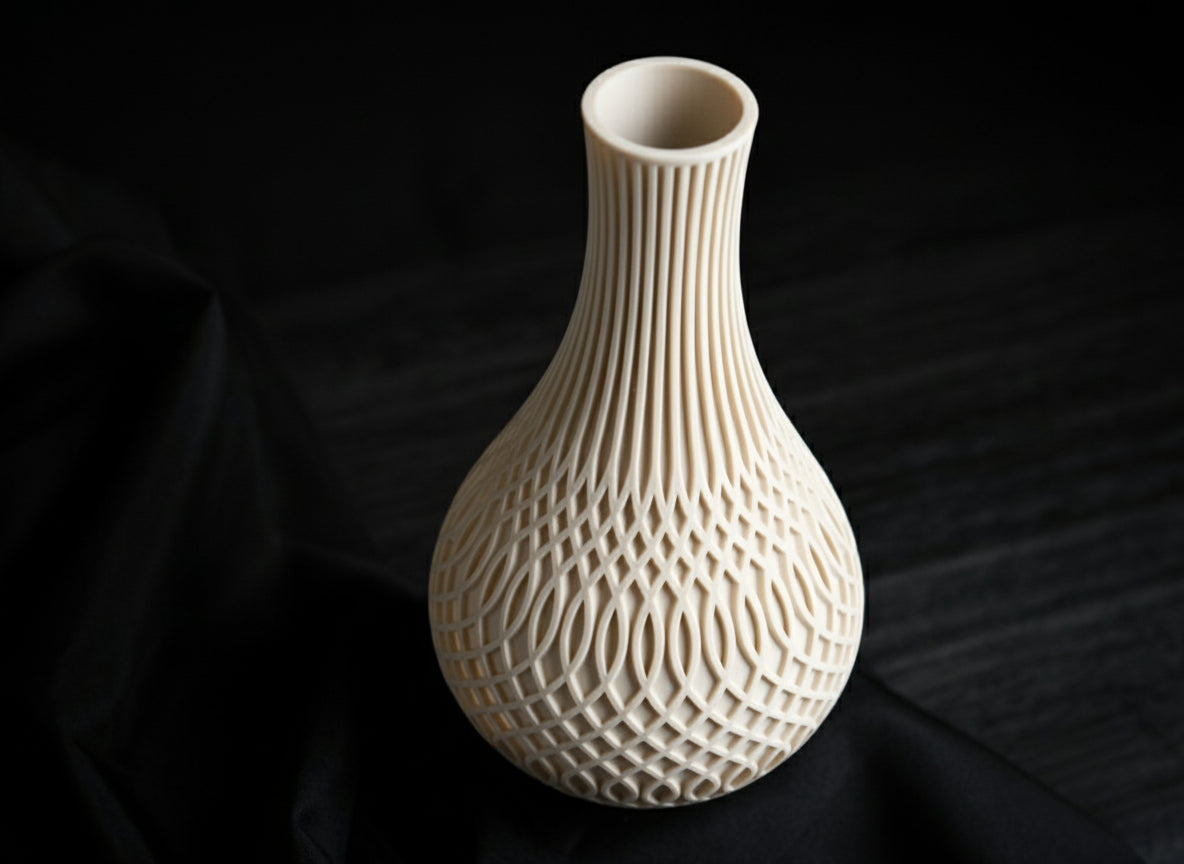 Inflect Vase – 3D Printed Modern Geometric Art Piece