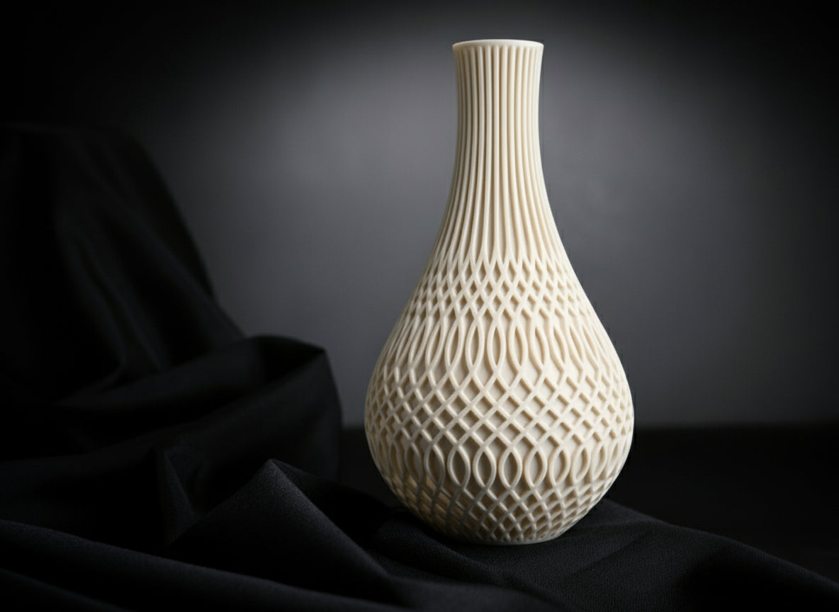 Inflect Vase – 3D Printed Modern Geometric Art Piece