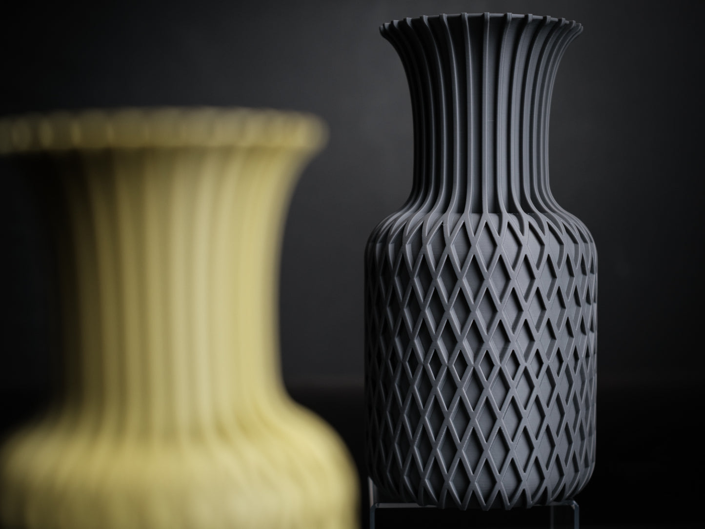Lattice Flare Vase – Modern 3D Printed Geometric Decor