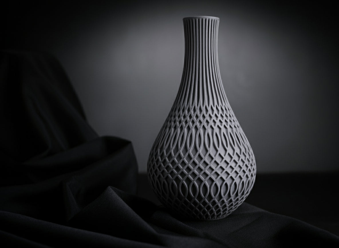 Inflect Vase – 3D Printed Modern Geometric Art Piece