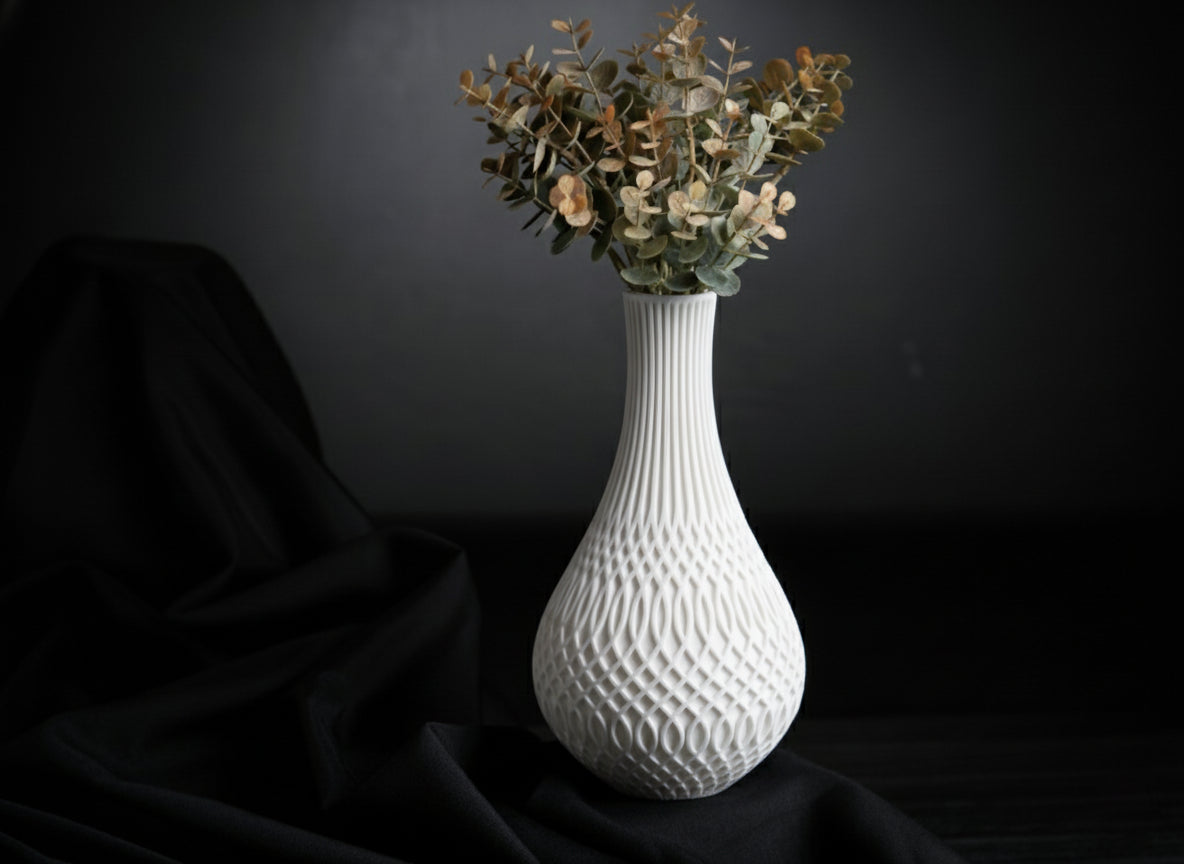 Inflect Vase – 3D Printed Modern Geometric Art Piece
