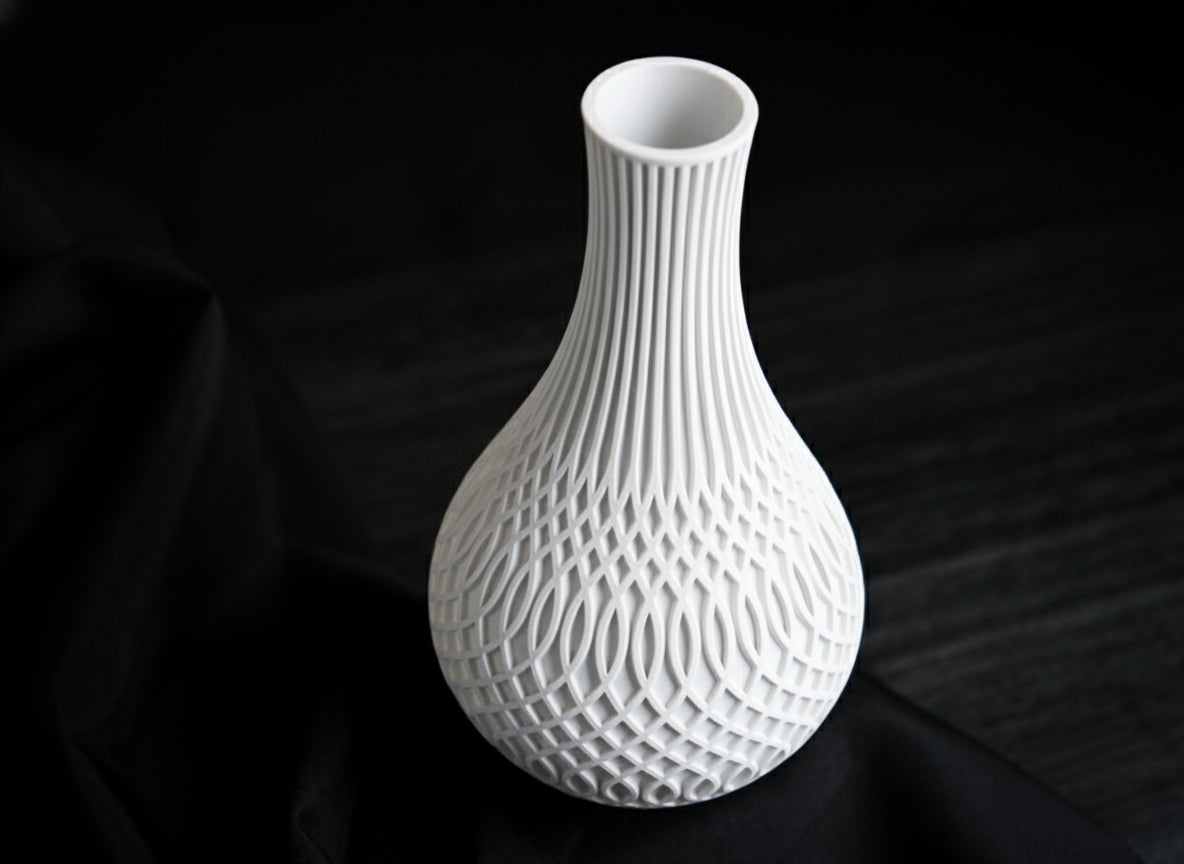 Inflect Vase – 3D Printed Modern Geometric Art Piece