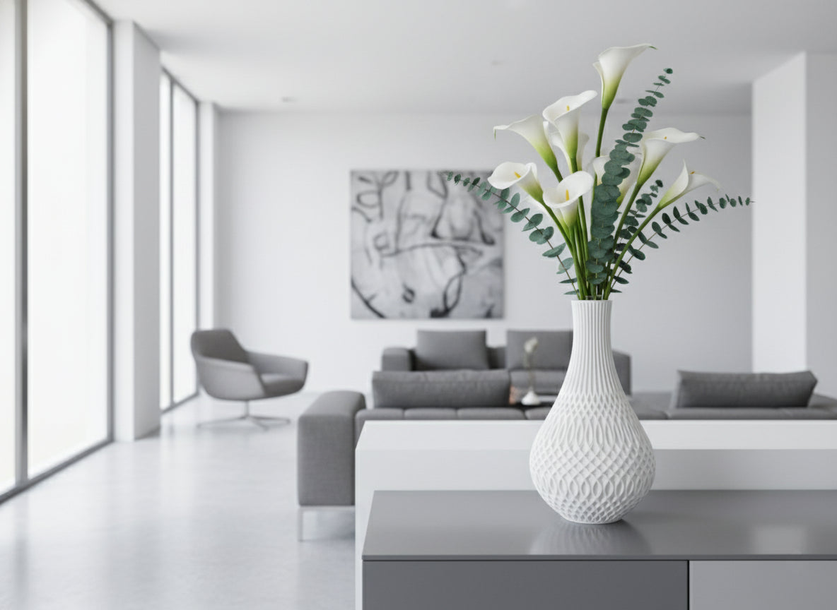 Inflect Vase – 3D Printed Modern Geometric Art Piece