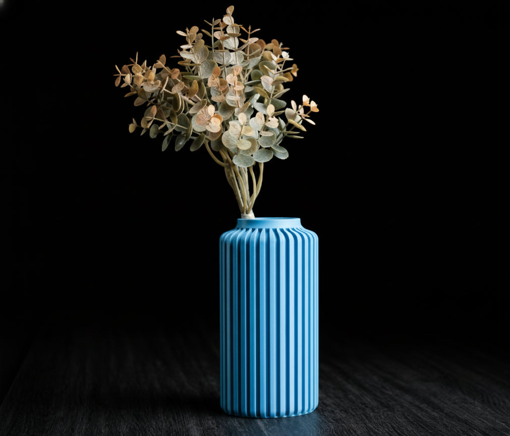 Terra Column Vase – Modern 3D Printed Decor