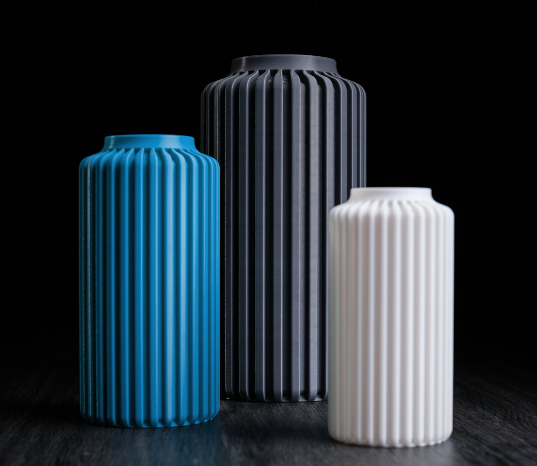 Terra Column Vase – Modern 3D Printed Decor