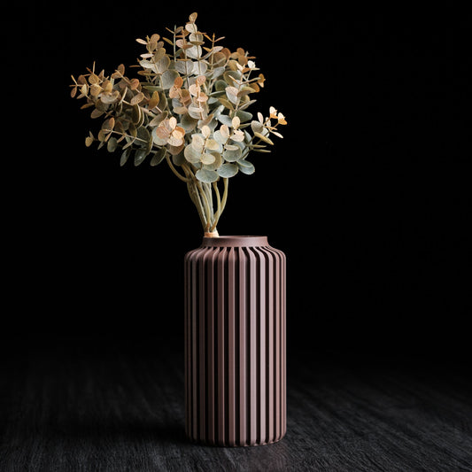 Terra Column Vase – Modern 3D Printed Decor