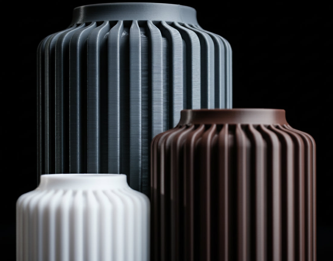 Terra Column Vase – Modern 3D Printed Decor
