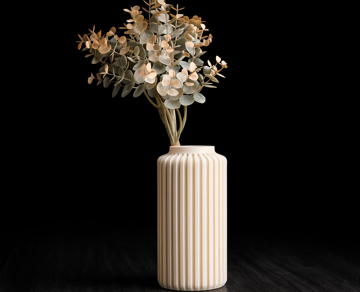 Terra Column Vase – Modern 3D Printed Decor