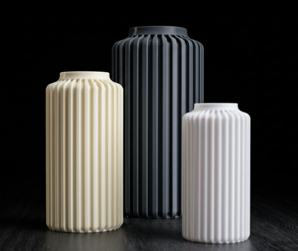 Terra Column Vase – Modern 3D Printed Decor