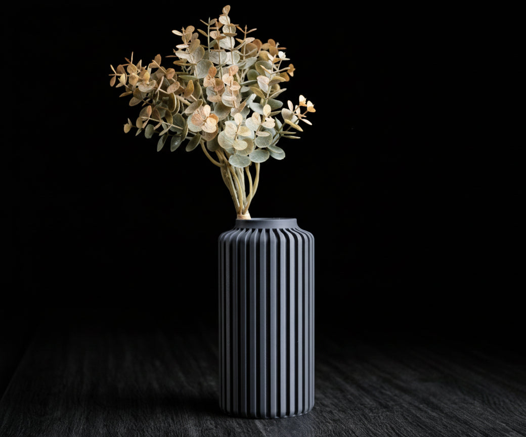 Terra Column Vase – Modern 3D Printed Decor
