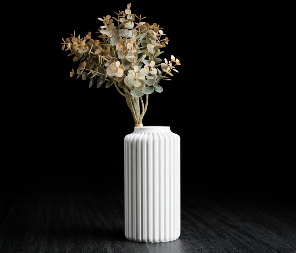 Terra Column Vase – Modern 3D Printed Decor