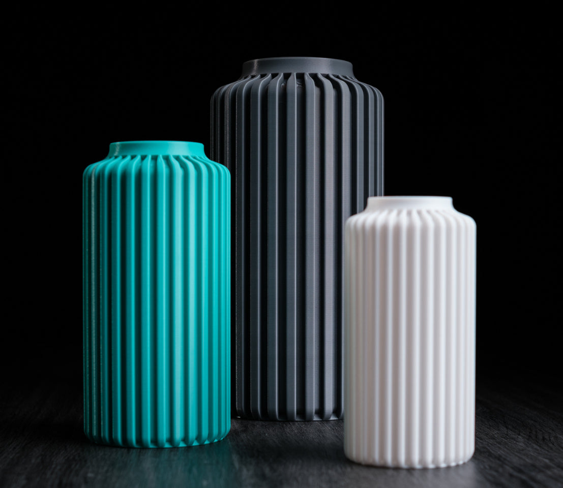 Terra Column Vase – Modern 3D Printed Decor