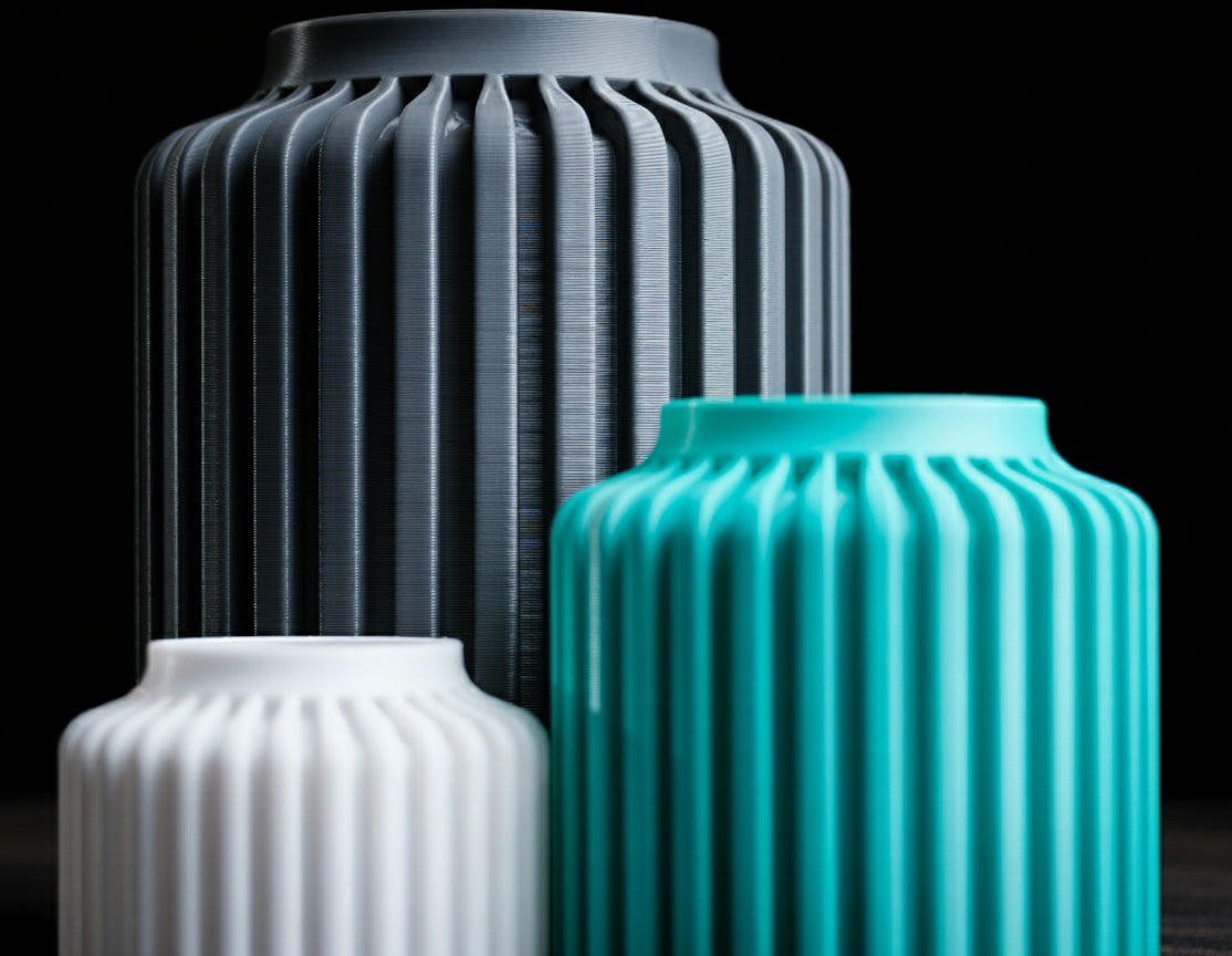 Terra Column Vase – Modern 3D Printed Decor