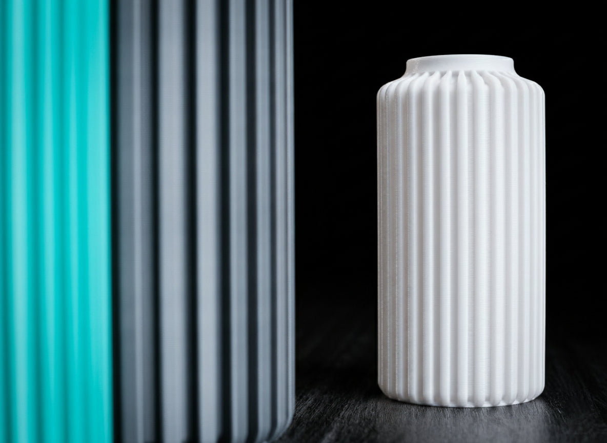 Terra Column Vase – Modern 3D Printed Decor