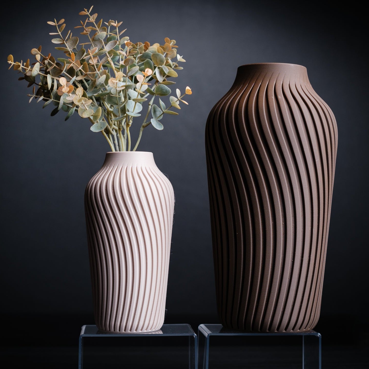 Wave Vase – 3D Printed Modern Minimalist Home Décor