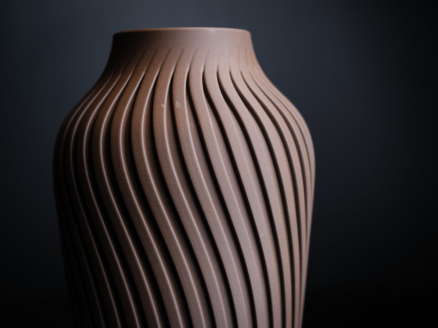 Wave Vase – 3D Printed Modern Minimalist Home Décor