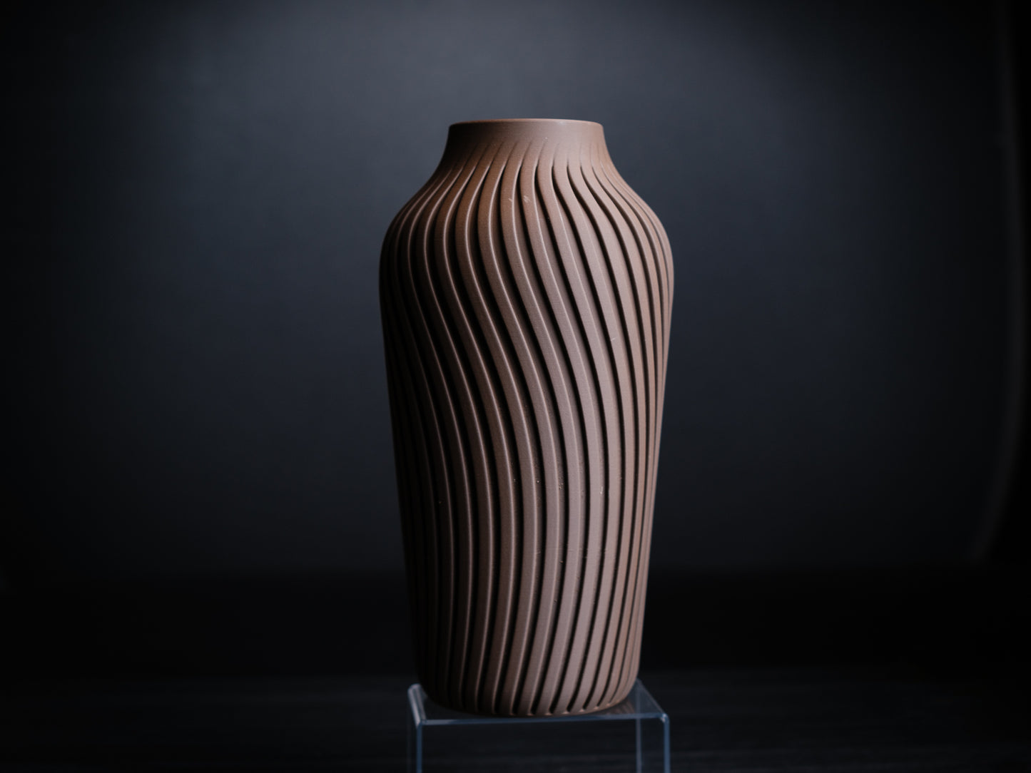 Wave Vase – 3D Printed Modern Minimalist Home Décor