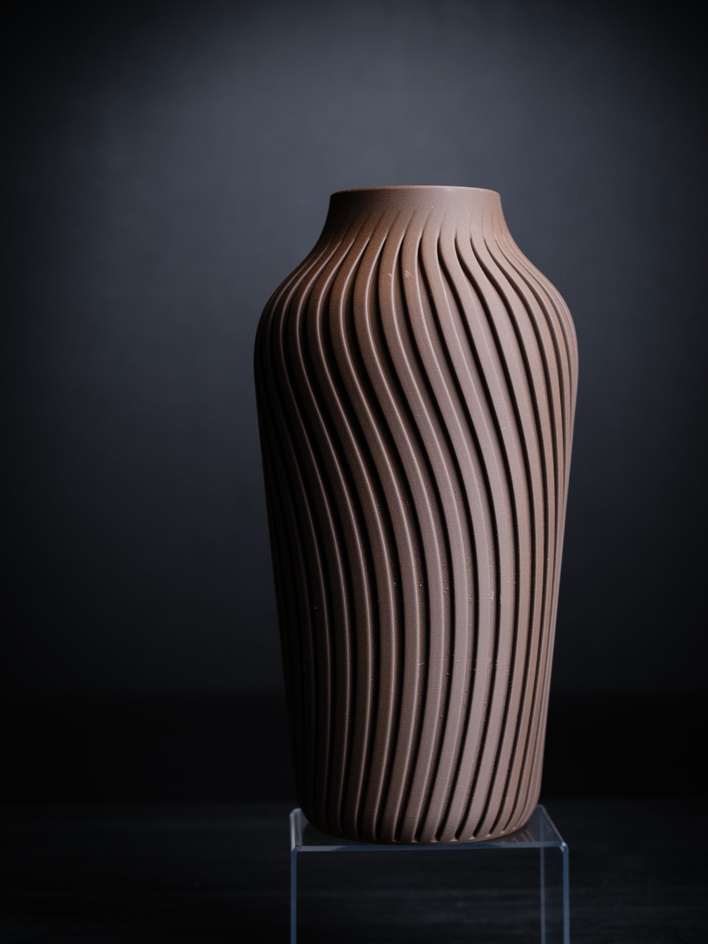 Wave Vase – 3D Printed Modern Minimalist Home Décor