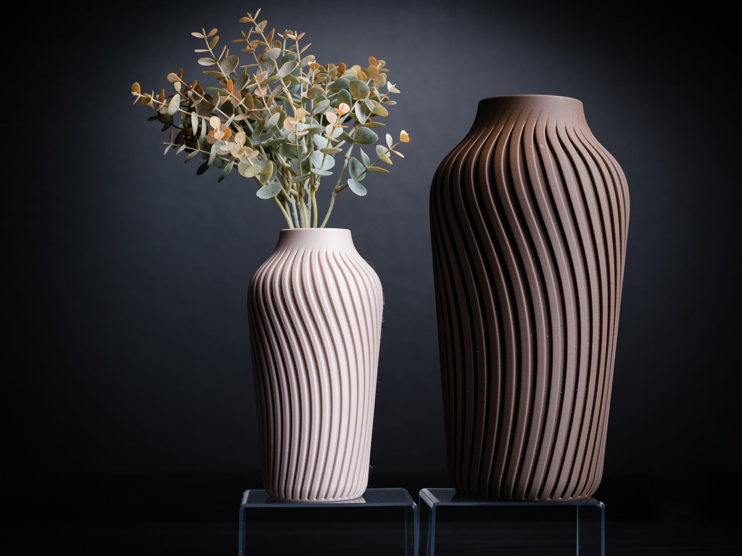 Wave Vase – 3D Printed Modern Minimalist Home Décor